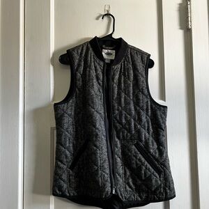 Gray Quilted Vest